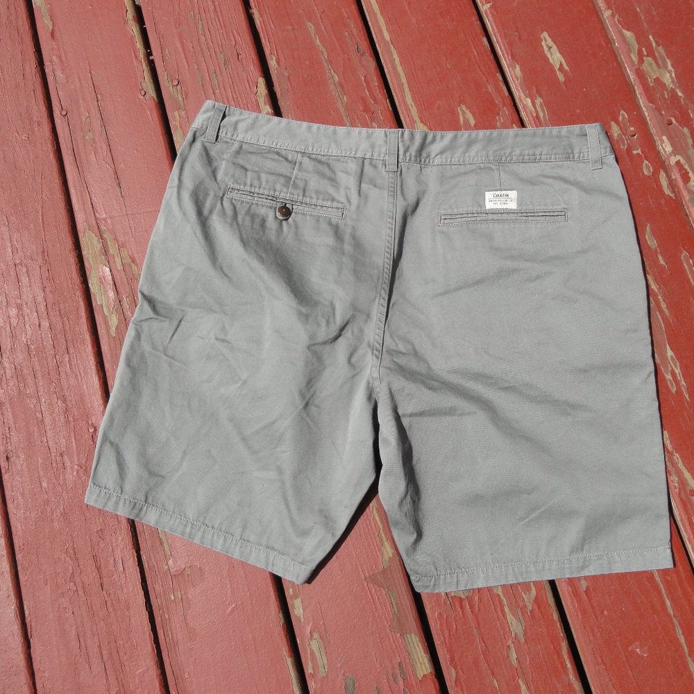Okatin Surf Co gray mens flat front shorts 40~EUC~Beach wear, golfing - Picture 3 of 5